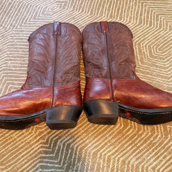 Durango Men’s Brown Leather Western Cowboy Boots Size 12 D Pointed Toe main image 5